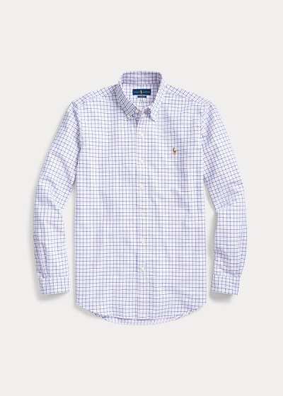 Men's Polo Ralph Lauren Classic Fit Tattersall Shirts | 692173BJW